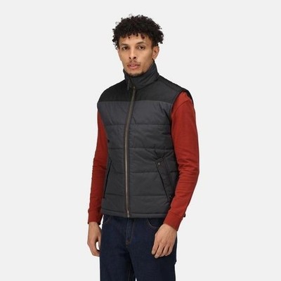 Regatta Altoona graue Herren isolierte gesteppte gefütterte Bodywarmer Weste #TRA806