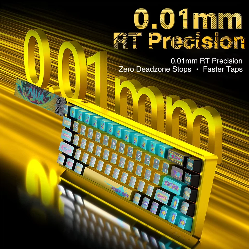 AULA WIN68HE Gaming Keyboard CNC Aluminum Rapid Trigger 8K Custom Mechanical 65% - Image 3 of 4