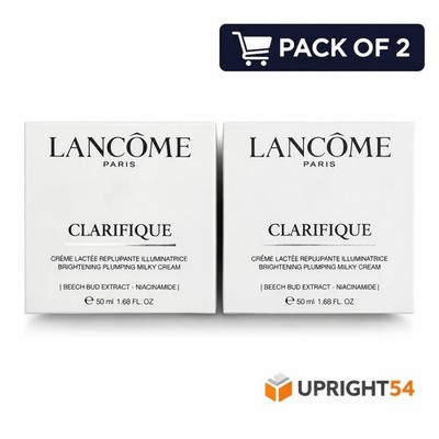 LANCOME Clarifique Brightening Plumping Milky cream 50ml New in Box sealed 2pack