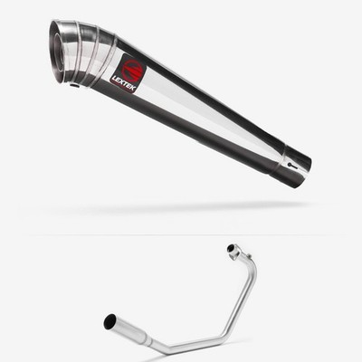 Lextek Edelstahl MP4 poliert 300mm Auspuffanlage Schalldämpfer Endtopf EXKT1278