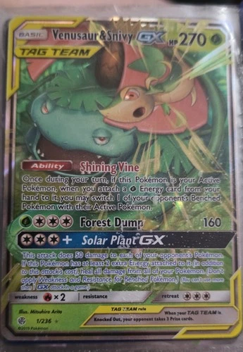 Venusaur & Snivy-GX Cosmic Eclipse #210