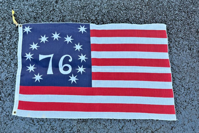 Vintage Bennington Bicentennial American  76 Flag 13 Stars 37  X 23 1/2 