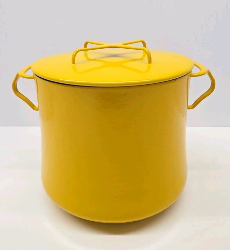 Vintage Dansk Designs France IHQ Kobenstyle 8 Qt Yellow Dutch Oven with Lid
Opens in a new window or