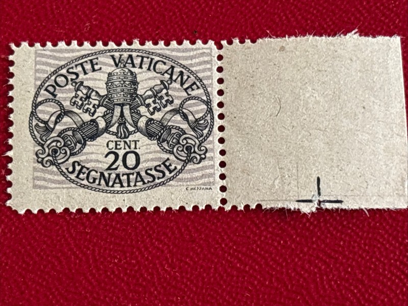 Vatican Segnatasse Wide Lanes MNH