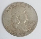 1950 Benjamin Franklin Half Dollar Coin