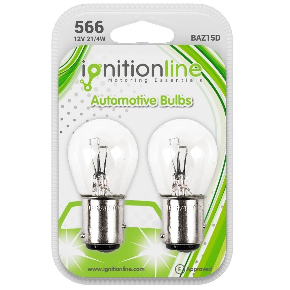 2 x 566 12V P21/4W Brake Stop & Tail Light Car Bulbs Offset Pins BAZ15D eBay