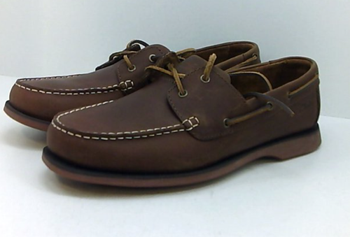 Mahogany Leather Boat Shoes 