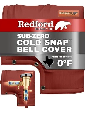 Redford Cold Snap 5 °F Rückfluss Isolierung Abdeckung, 36” x 36”, rot - Bild 1 von 4