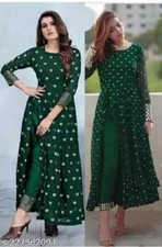 Indian Bollywood Style Woman Designer stitched Party Wear kurta With Pants set