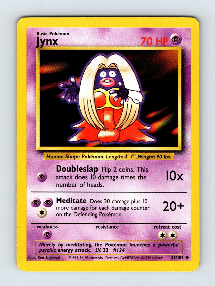 Jynx - Base Set - LP - 31/102 - English - Pokemon TCG | eBay