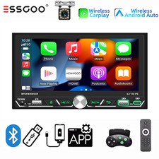 Carplay 7" Autoradio Doppel 2 DIN Wince Navi WiFi Bluetooth RDS USB FM KAM