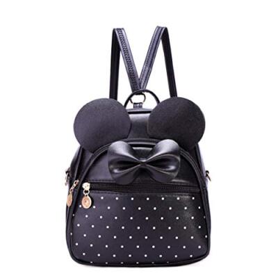 Girl Bowknot Polka Dot Cute Mini Backpack Small Daypacks Convertible Shoulderbag