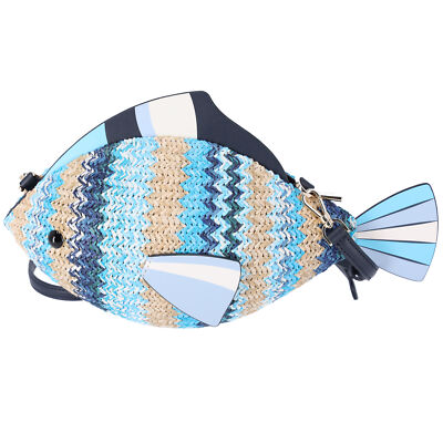 ケイトスペード　カゴバック　フィッシュ　魚 Kate Spade KG739 What A Catch 3D Fish Crossbody Novelty Blue Multi