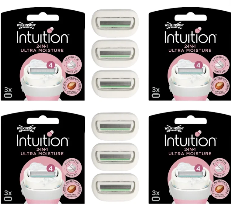 12 Wilkinson Intuition Ultra Moisture Rasierklingen für Damen ohne OVP