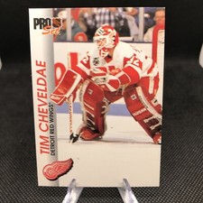 1992 NHL Pro Set, Detroit Red Wings - TIM CHEVELDAE