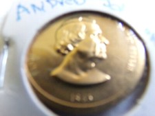 LARGER TOKEN PRESIDENT ANDREW JOHNSON 1865 SIDE VIEW