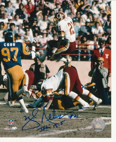 Washington Redskins Mike Nelms autographed 8 x 10 photo