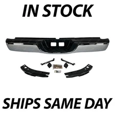 New Chrome Steel Rear Step Bumper Complete Assembly For 2000-2006 Toyota Tundra