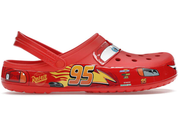 Size 8M/9.5W - Crocs Classic Clog Lightning McQueen 205759-610