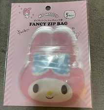 Daiso x Sanrio My Melody Fancy Zip Bag Pouch 5pcs