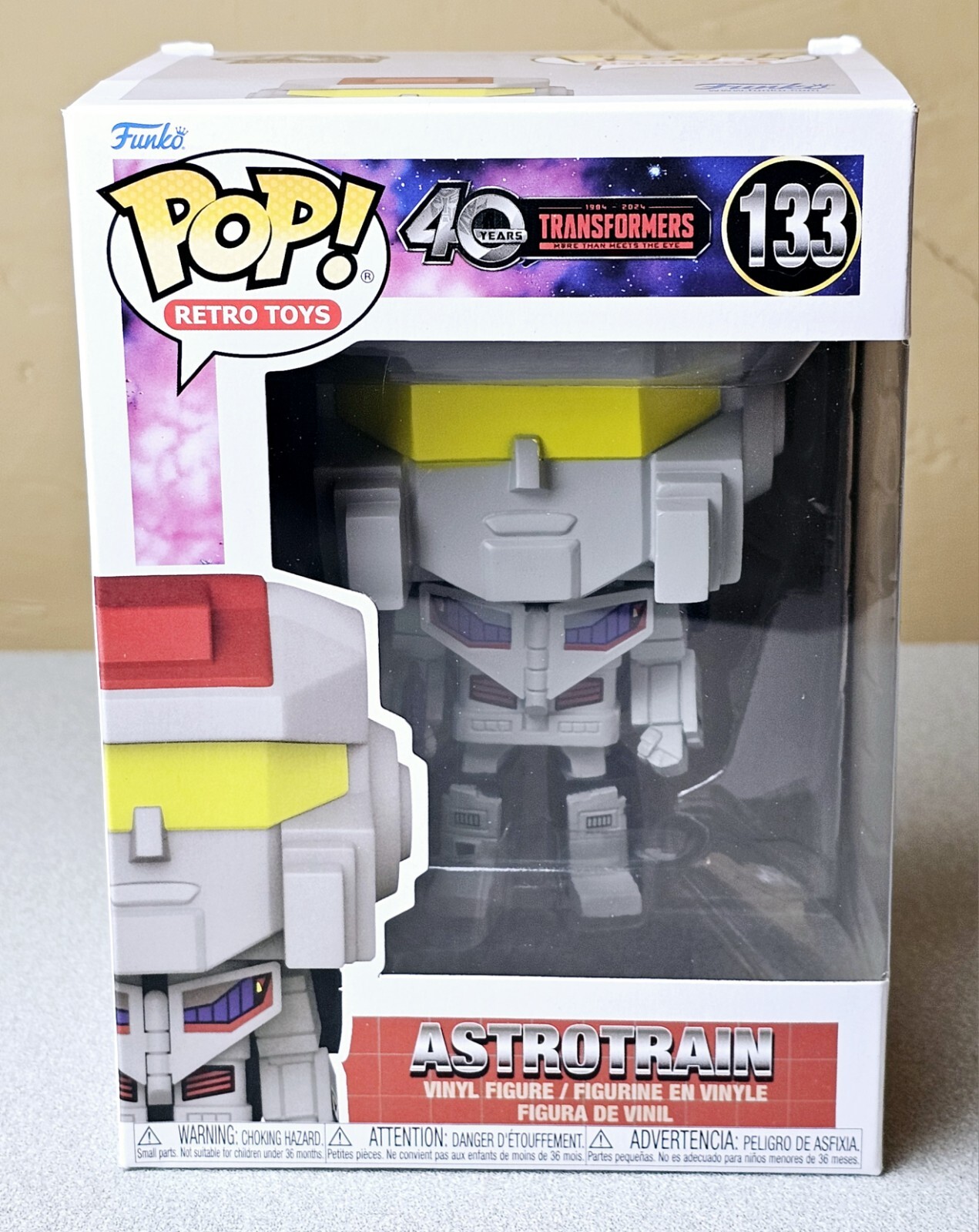 Funko Pop! 40 Years Transformers: Generation 1 Astrotrain Pop! Vinyl Figure #133