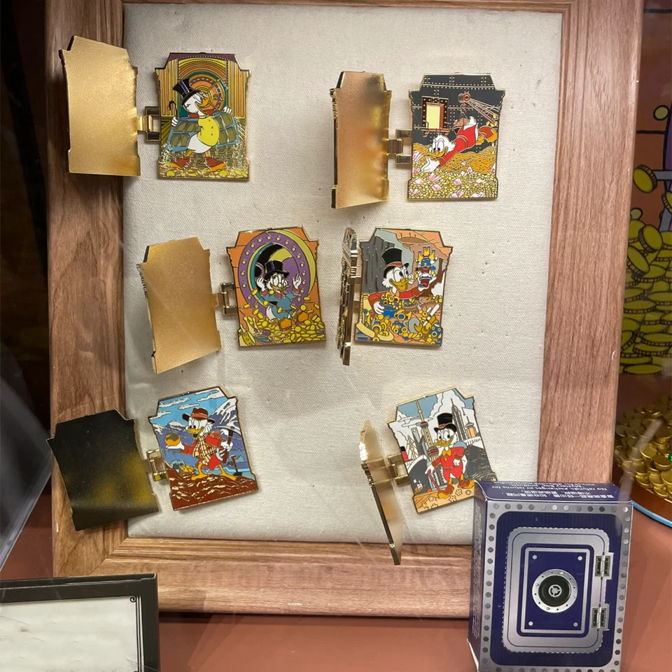 Disney Auténtico Scrooge McDuck Misterio 1 Pin Caja Shanghai Disneyland Exclusivo Foto 2 de 2