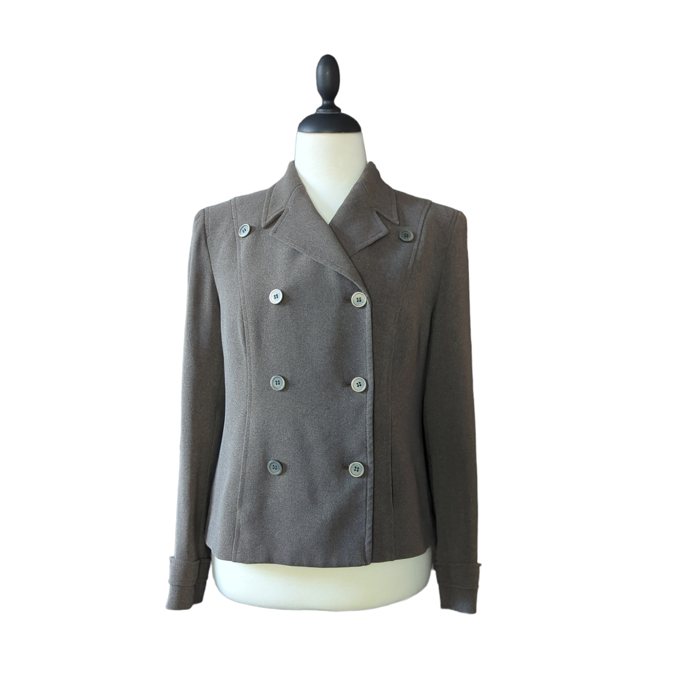 Alfani Double Breasted Brown Blazer Size 6 Petite