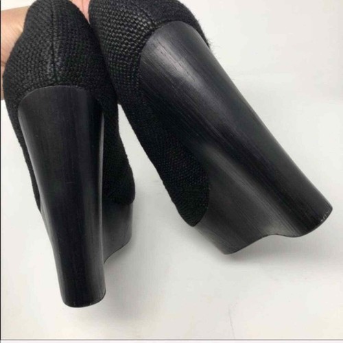 Theyskens’ Theory Black Canapa Wedge Pump 40 9 - Picture 2 of 5
