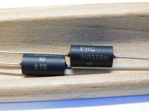 10 Precision Resistor HR258N 10 Ohm .33W 1% Ultra Precision Wirewound Resistors - Picture 1 of 2