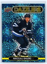 2021-22 UPPER DECK SERIES 2 DAZZLERS BLUE #DZ-99 NIKOLAJ EHLERS Winnipeg Jets
