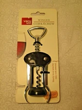 New - Vacu Vin Winged Corkscrew (  color :  Black ) 