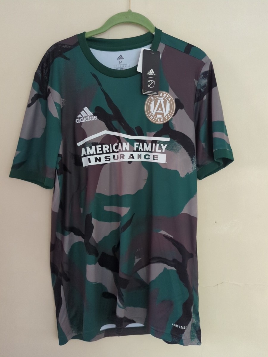 Men's adidas Camo MLS Atlanta United FC 2021 Aeroready Top