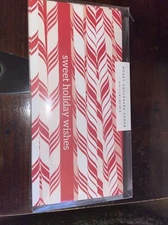 Paper Source Money Enclosure Cards Set Of 8 Sweet holiday Wishes 6.75”x3.5” Card