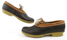 L.L. Bean Boot Men's Rubber Moc Tan-Brown Sz 12 Made In USA