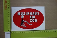 Alter Aufkleber Musikladen Schallplatte CD MC DVD HiFi TV MUSIKHAUS ZOO Berlin
