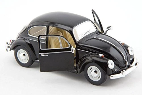 NUEVO Kinsmart 1967 Volkswagen Escarabajo Clásico VW Diecast 1:24 Modelo Juguete Negro Foto 2 de 3