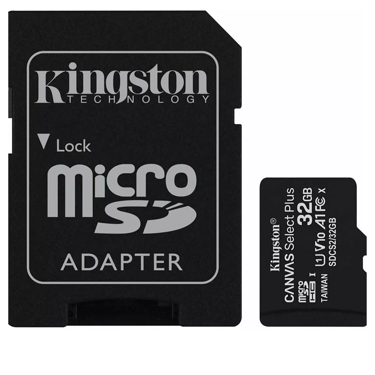 Mémoire de carte micro SD Fat 32 avec adaptateur SD préformaté au format  FAT32