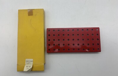 Meccano Parts No 52 (I) Platte Flanschbar Umrandet Zubehör Ersatzteile England,