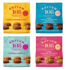 Rhythm 108 Organic Vegan & Gluten Free Biscuits Sharing Bag 4 x 135g