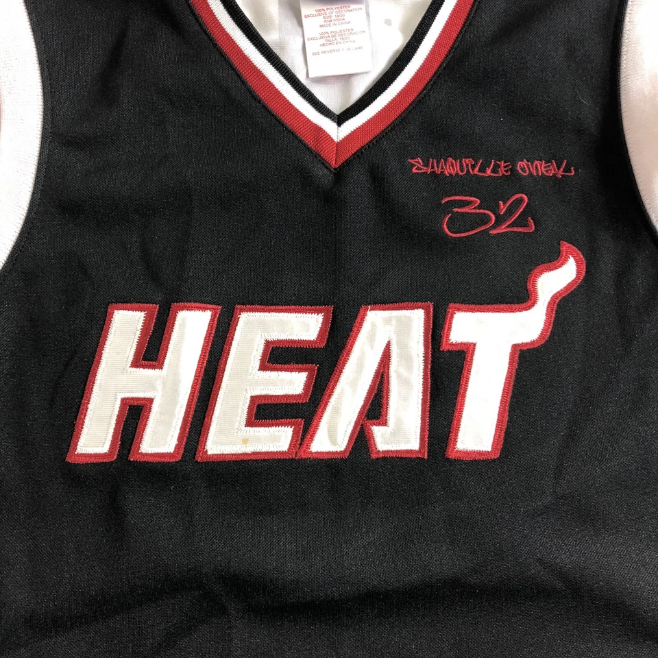Miami Heat Shaquille O’Neal Shaq Photo Back Throwback Jersey Size Youth 18/20 - Image 3 of 4