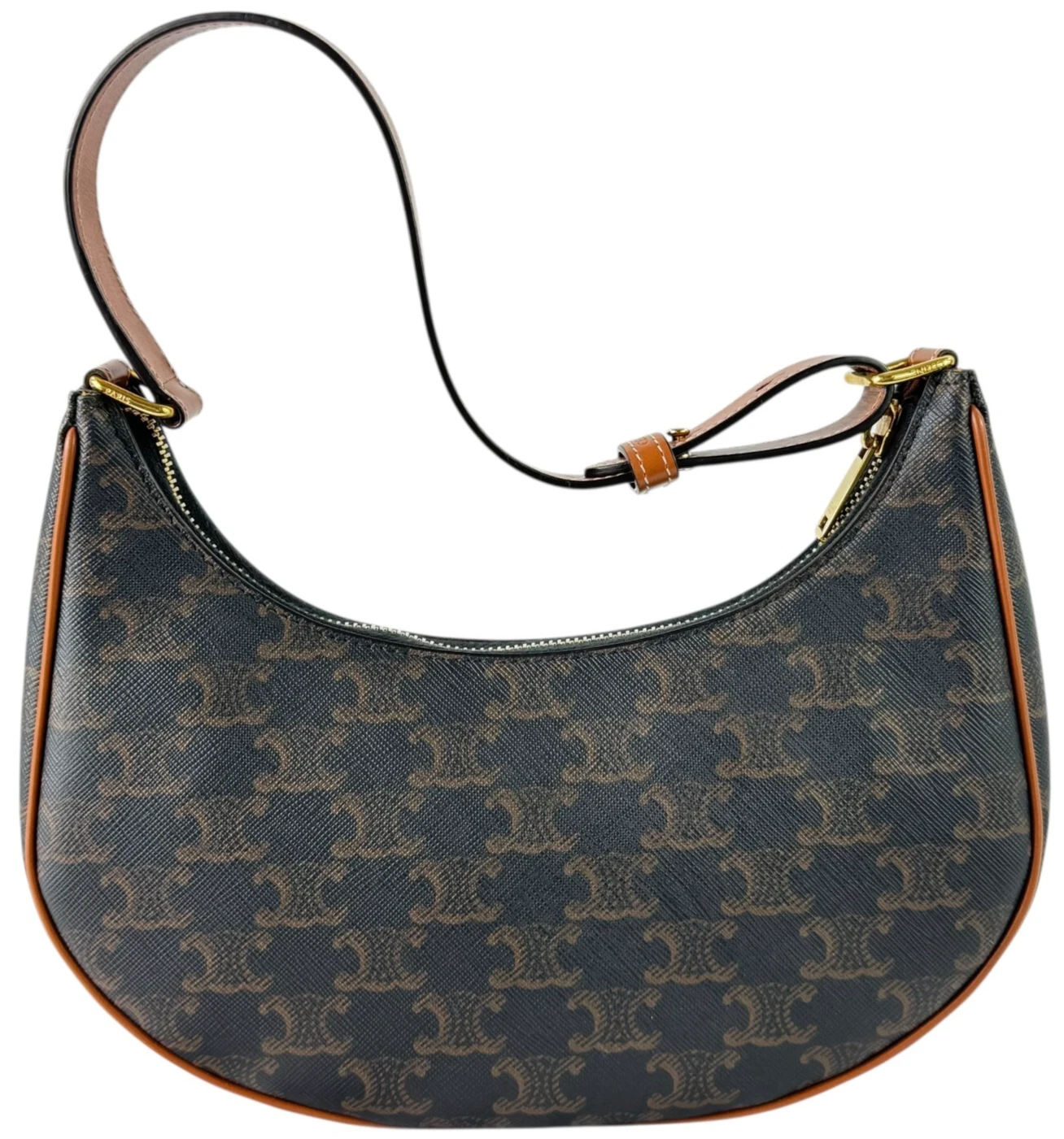 Borsa CELINE Ava in tela trionfo e pelle di vitello Made in Italy autenticata