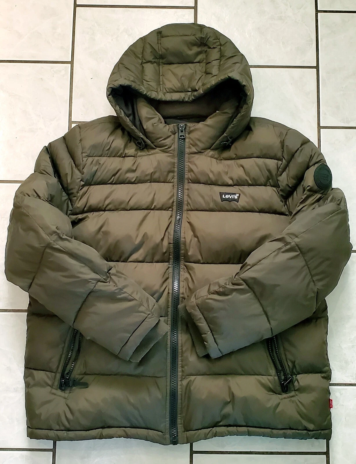 Levi's Green Puffer Jacket 2XL Men's