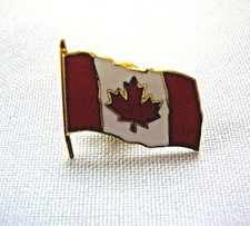 NEW 1" Small Canadian Flag Pin Back Red White Collectible Travel Souvenir