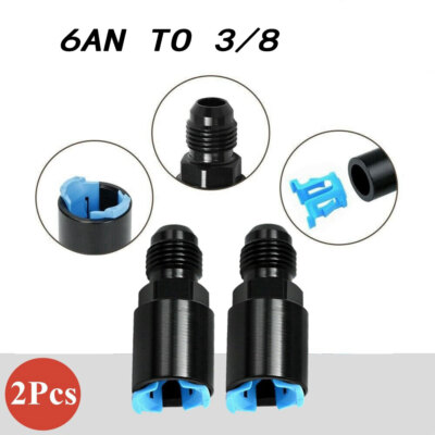 #ad #ad For LS LS1 LS3 6AN to 3 8 Hose Quick Connect Fuel Rail Line Adapter Fittings $11.99