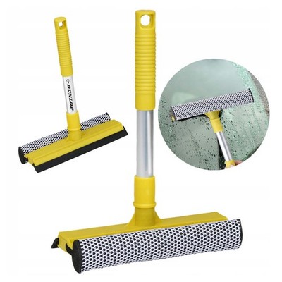 Dunlop Auto Fensterabzieher Reiniger Wischerschwamm Klinge & Bürste Teleskopstiel