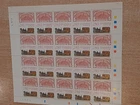 Sheet T95 Denmark 1987 year stamps mint MNH  CV 20,- eu