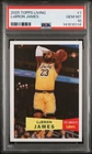 2025 Topps Living LeBron James #1 First Card in Set PSA 10 GEM MINT