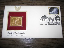 2009 Early TV Memories The Dinah Shore Show Replica Golden Cover Stamp