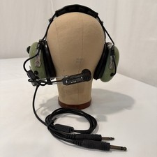 David Clark H10-30 Aviation Headset Mic Dual Plug Pilot Airplane - Untested