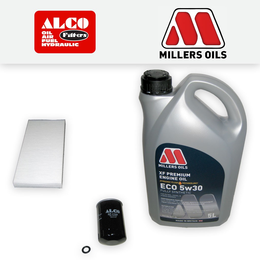 SERVICE KIT for FORD TRANSIT CONNECT 1.8 OIL CABIN FILTERS +XF OIL (2002-2013)